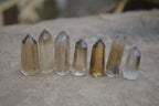 Polished Wispy Phantom Smokey Quartz Points x 35 From Madagascar - Toprock Gemstones and Minerals 