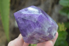 Polished Chevron Amethyst Points  x 4 From Zambia - Toprock Gemstones and Minerals 