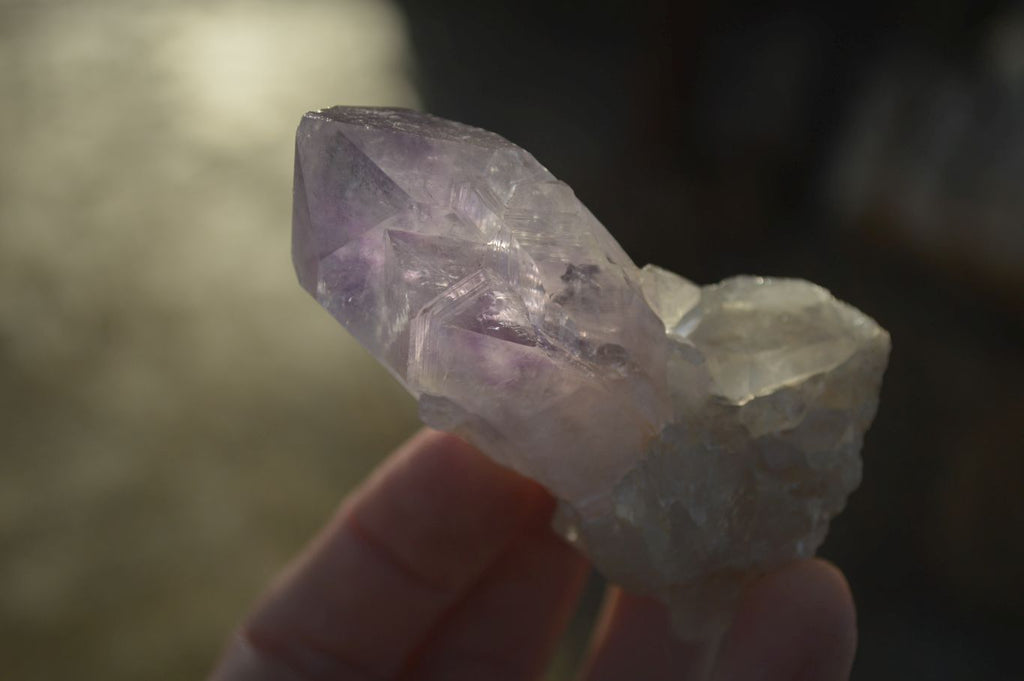 Natural Jacaranda Amethyst Single Crystal Specimens x 12 From Mumbwe, Zambia - Toprock Gemstones and Minerals 