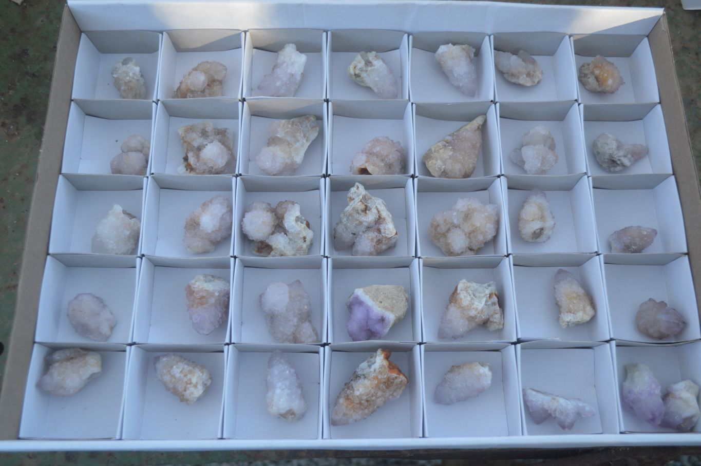 Natural Mixed Spirit Quartz Crystals & Clusters  x 35 From Boekenhouthoek, South Africa - Toprock Gemstones and Minerals 