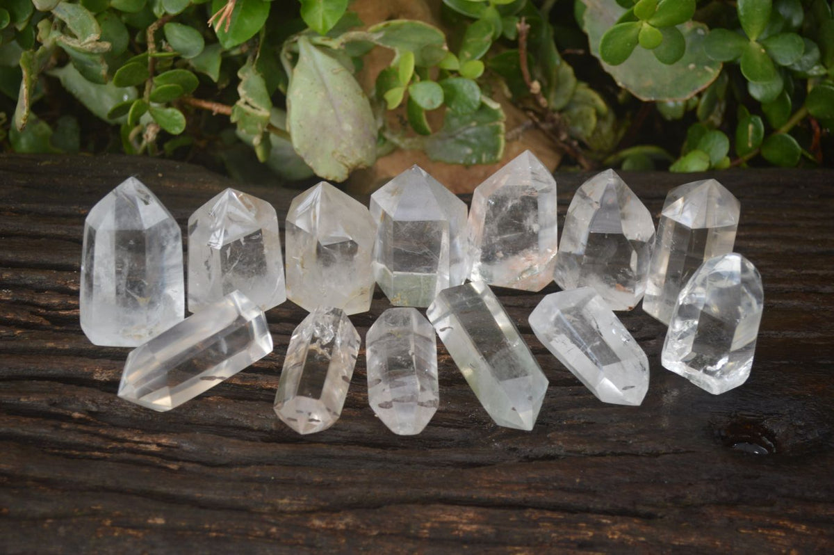 Polished Semi Optic Quartz Points x 24 From Madagascar - Toprock Gemstones and Minerals 