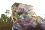 Polished Semi Translucent Watermelon Fluorite Slices x 2 From Uis, Namibia - TopRock