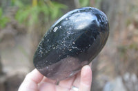 Polished Schorl Black Tourmaline Standing Free Forms x 2 From Madagascar - Toprock Gemstones and Minerals 