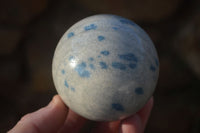 Polished Blue Spotted Spinel Quartz Spheres x 4 From Madagascar - Toprock Gemstones and Minerals 