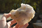 Natural Etched Blue Chalcedony Agate Specimens  x 5 From Nsanje, Malawi - TopRock