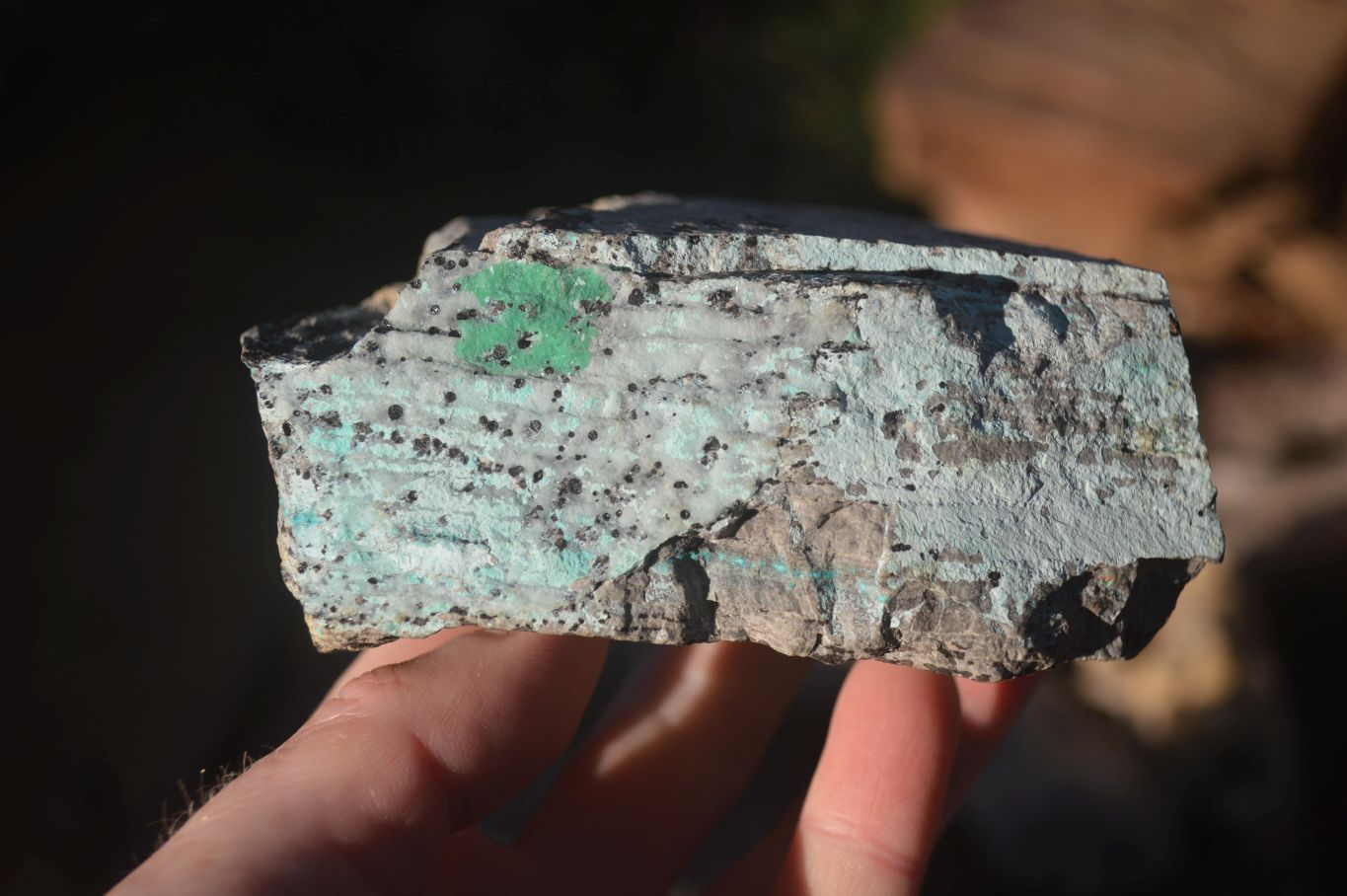 Natural Drusy Chrysocolla & Malachite Dolomite Specimens x 3 From Kakanda, Congo - Toprock Gemstones and Minerals 