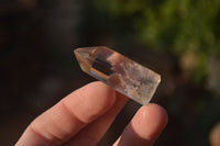 Polished Wispy Phantom Smokey Quartz Points x 35 From Madagascar - Toprock Gemstones and Minerals 