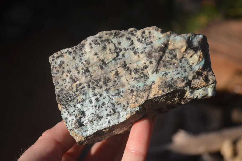 Natural Drusy Chrysocolla & Malachite Dolomite Specimens x 3 From Kakanda, Congo - Toprock Gemstones and Minerals 