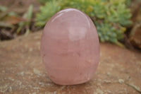 Polished Gemmy Pink Rose Quartz Standing Free Forms  x 3 From Ambatondrazaka, Madagascar - TopRock