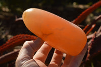 Polished Orange Twist Calcite Standing Free Forms  x 2 From Madagascar - TopRock
