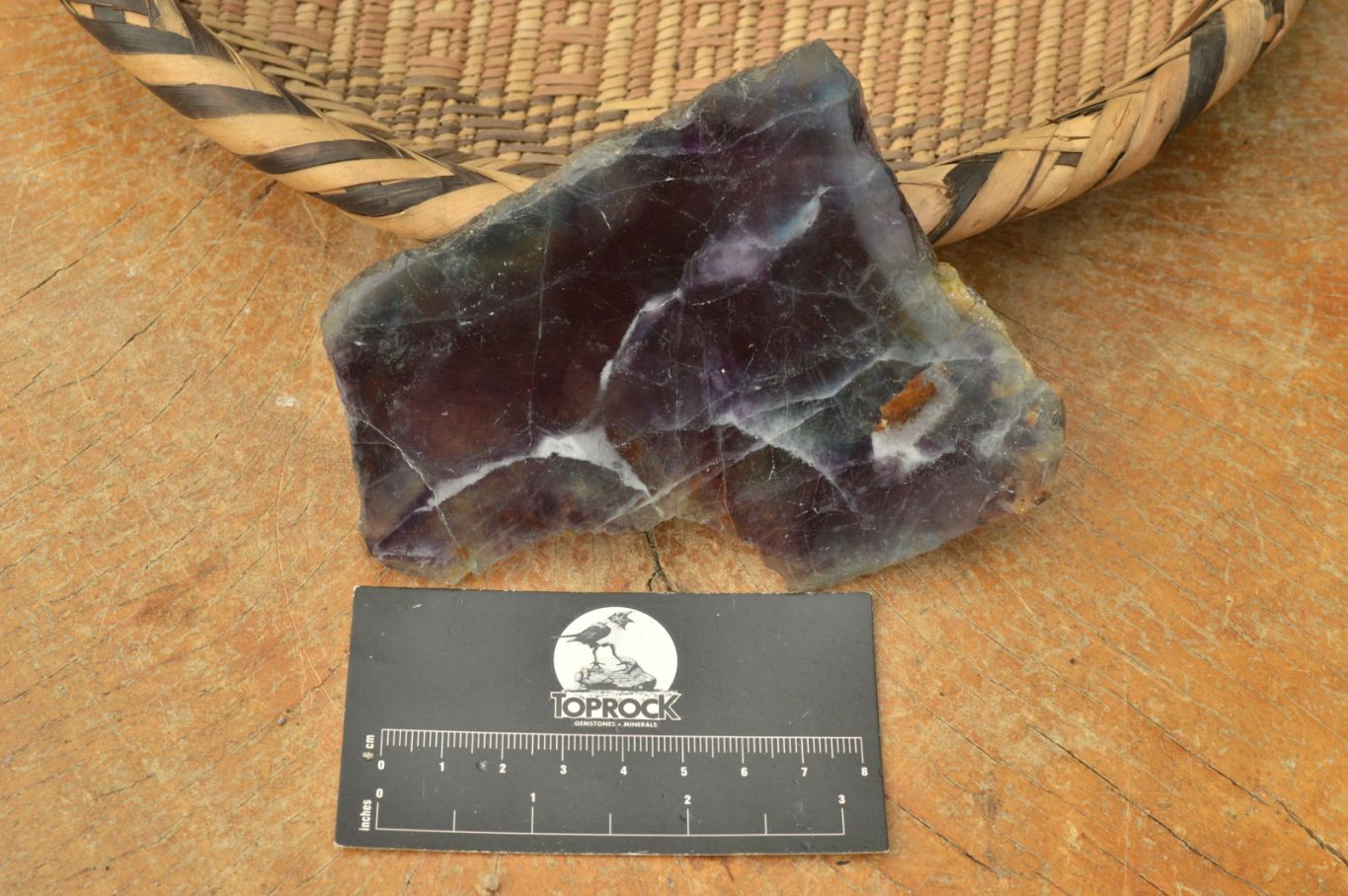 Polished Semi Translucent Watermelon Fluorite Slices x 2 From Uis, Namibia - TopRock