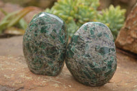Polished Emerald In Matrix Standing Free Forms x 4 From Sandawana, Zimbabwe - TopRock