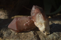 Natural Red Hematoid Quartz Specimens x 12 From Karoi, Zimbabwe - Toprock Gemstones and Minerals 