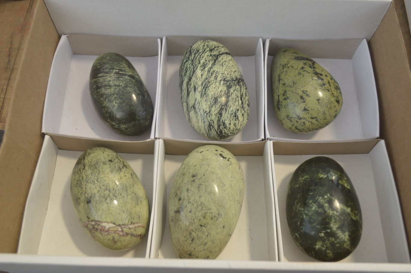 Polished Leopard Stone Free Forms  x 6 From Zimbabwe - Toprock Gemstones and Minerals 