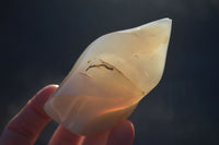 Polished Lovely Selection Of Agate Flame Sculptures x 6 From Madagascar - Toprock Gemstones and Minerals 