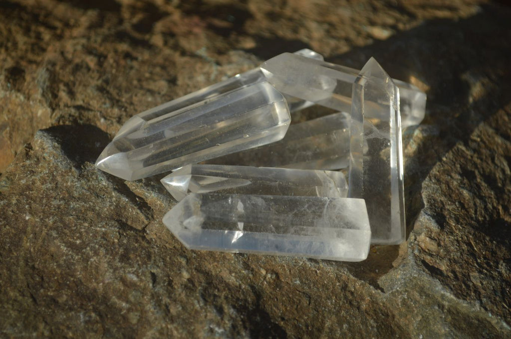 Polished Small Clear Quartz Crystal Points x 35 From Madagascar - Toprock Gemstones and Minerals 