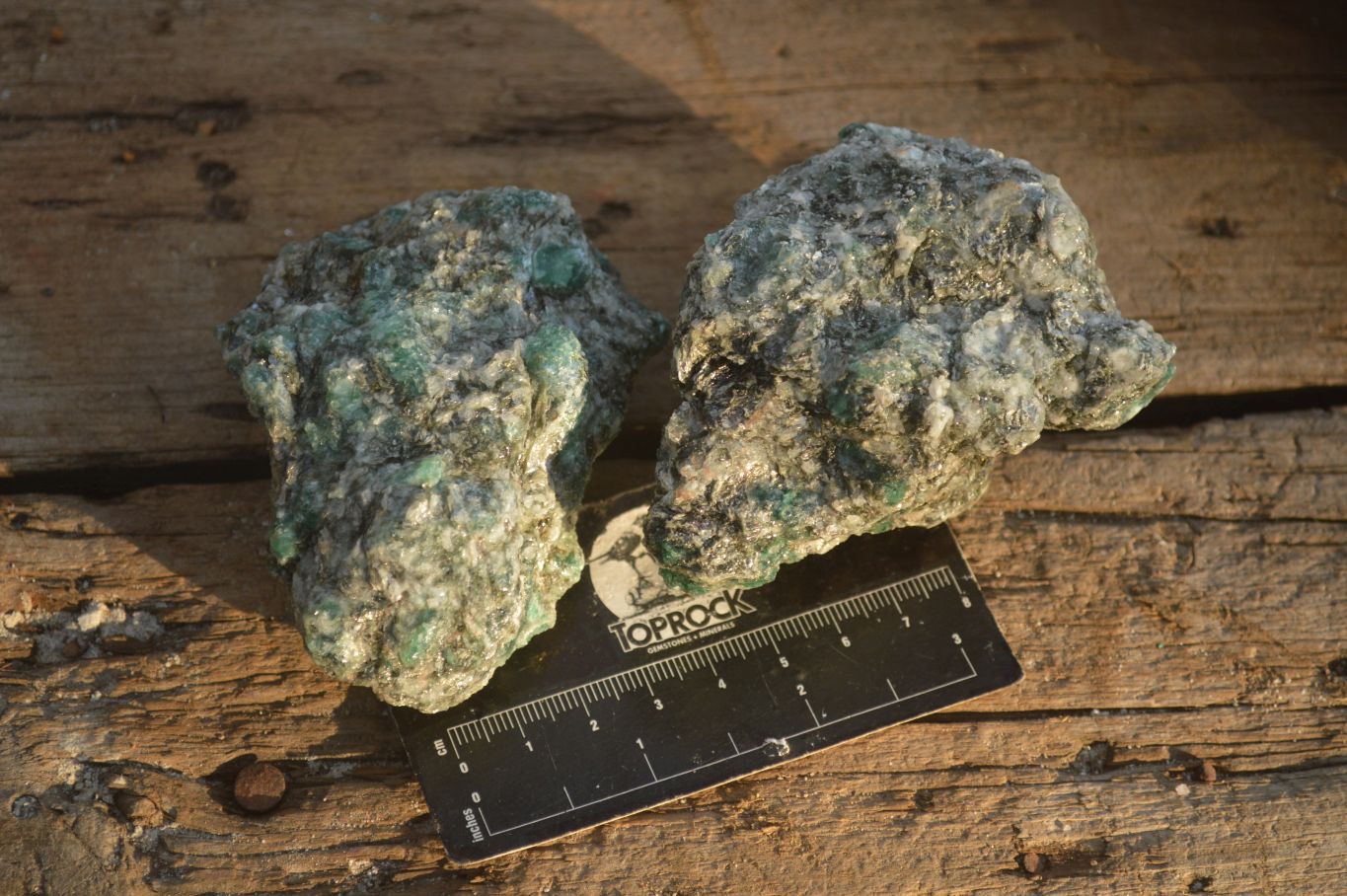 Natural Rare Emerald Mica In Matrix Cobbed Specimens x 12 From Mutoko, Zimbabwe - Toprock Gemstones and Minerals 