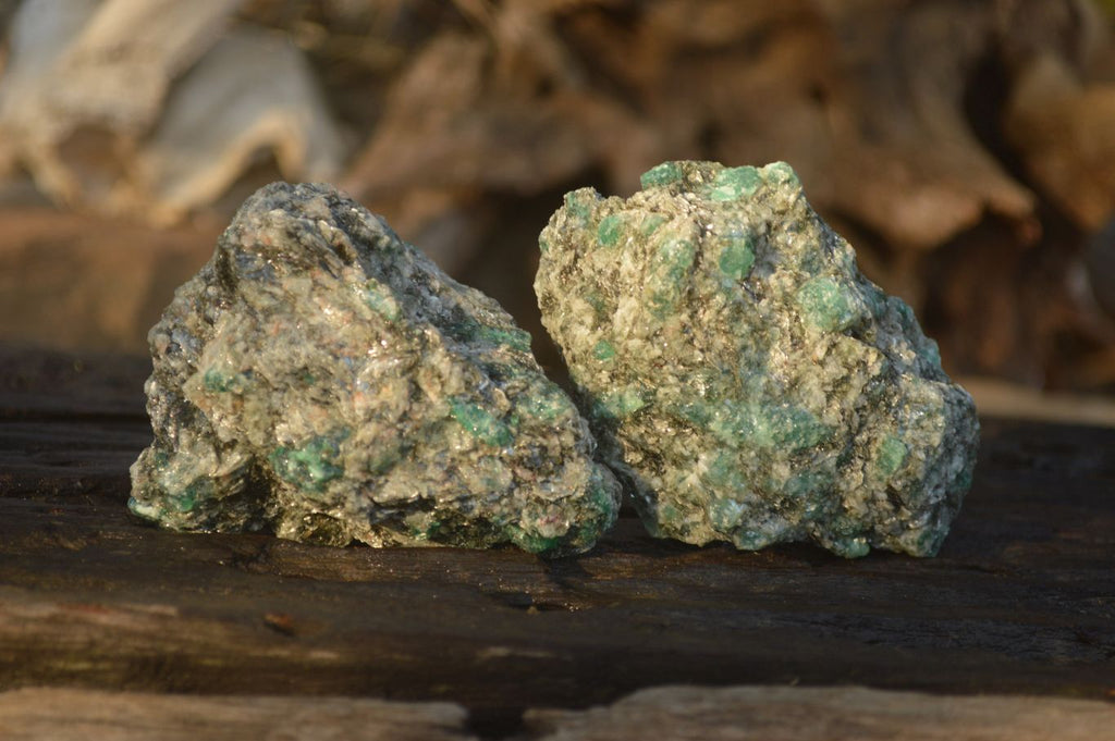 Natural Rare Emerald Mica In Matrix Cobbed Specimens x 12 From Mutoko, Zimbabwe - Toprock Gemstones and Minerals 