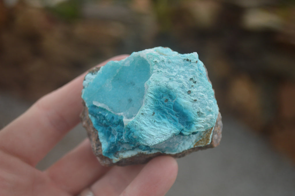 Natural Blue Drusy Chrysocolla Dolomite & Malachite Specimens  x 6 From Likasi, Congo - TopRock