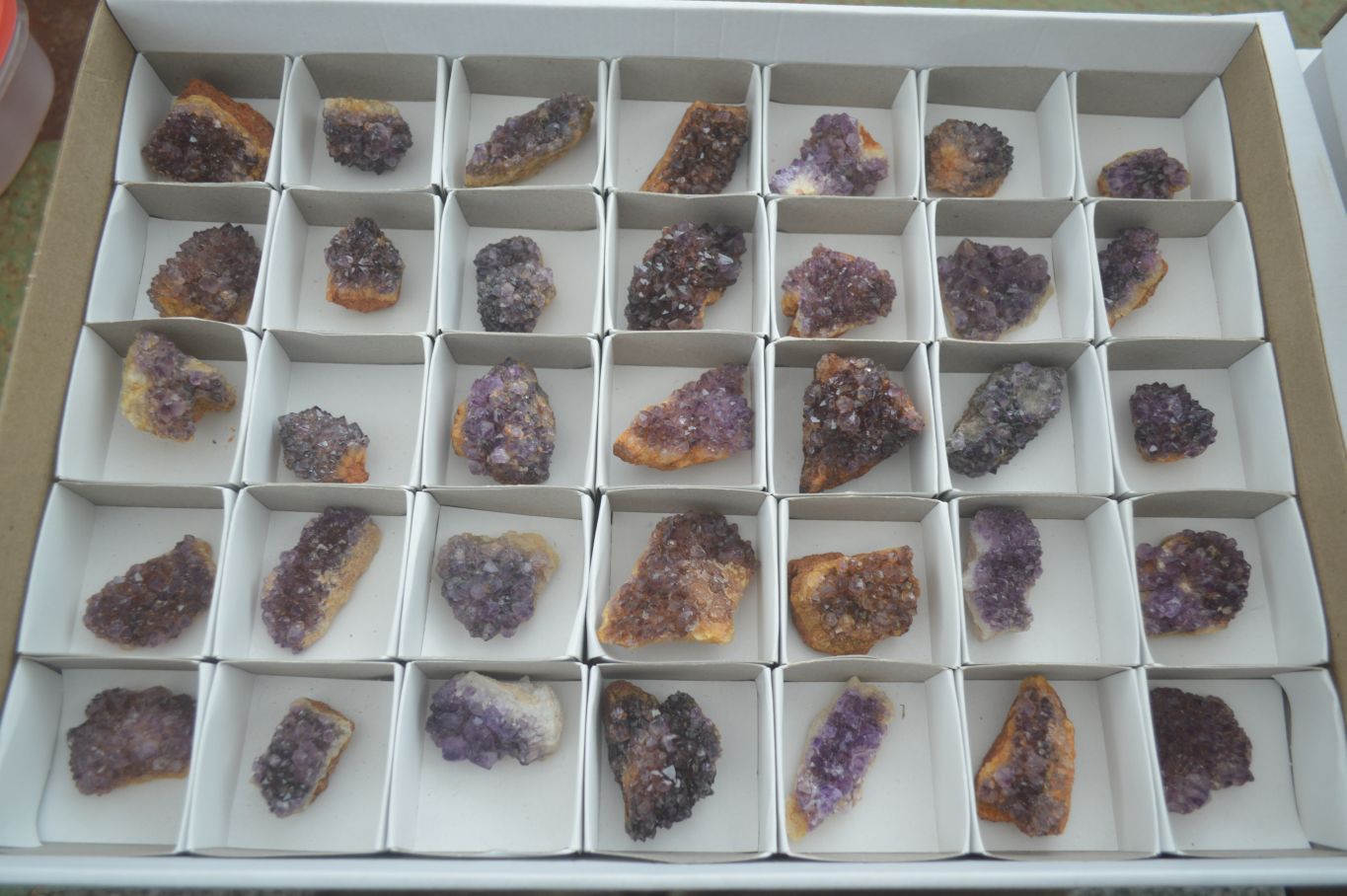 Natural Small Dark "Amethystos" Amethyst Clusters  x 35 From Kwaggafontein, South Africa - Toprock Gemstones and Minerals 