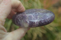 Polished Purple Lepidolite Standing Free Forms  x 6 From Madagascar - Toprock Gemstones and Minerals 