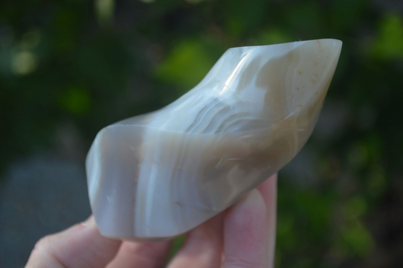 Polished Lovely Selection Of Agate Flame Sculptures x 6 From Madagascar - Toprock Gemstones and Minerals 