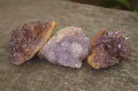 Natural Small Dark "Amethystos" Amethyst Clusters x 35 From Kwaggafontein, South Africa - TopRock