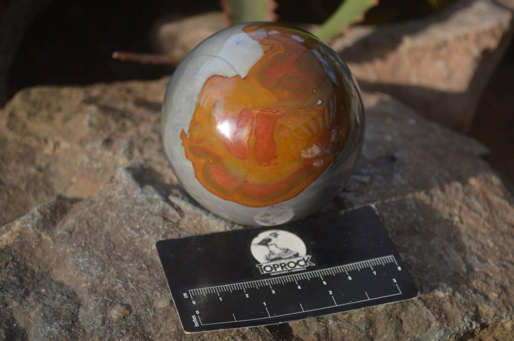 Polished Polychrome Jasper Spheres  x 2 From Madagascar - Toprock Gemstones and Minerals 