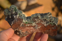 Natural Drusy Coated Ball Malachite On Dolomite Specimens  x 3 From Likasi, Congo - Toprock Gemstones and Minerals 