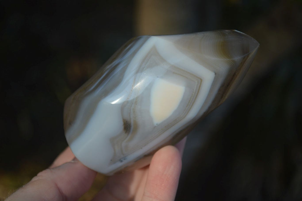 Polished Lovely Selection Of Agate Flame Sculptures x 6 From Madagascar - Toprock Gemstones and Minerals 