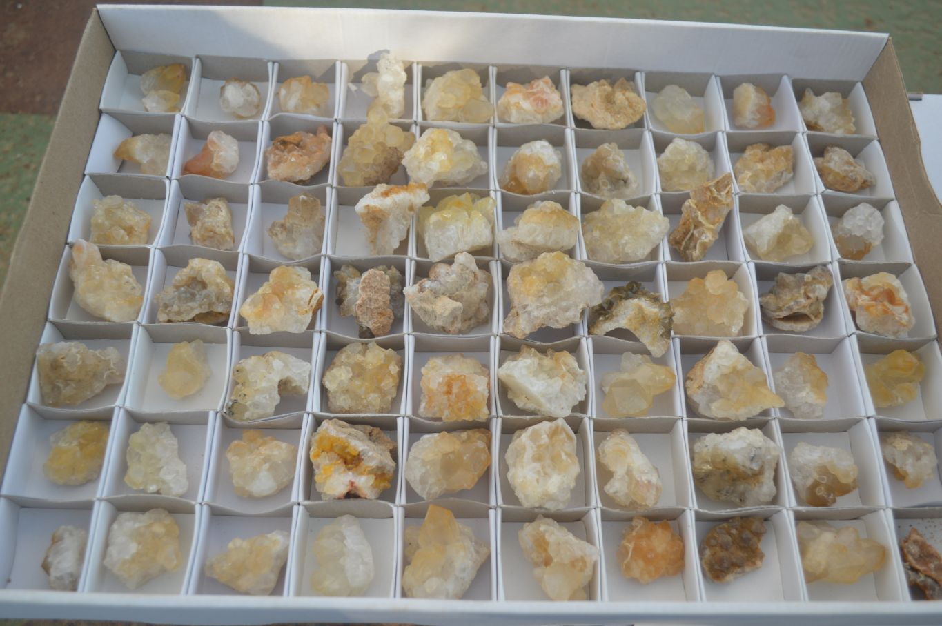 Natural Mini Golden Limonite / Lemonite Quartz Specimens  x 70 From Zambia - Toprock Gemstones and Minerals 