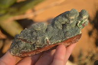 Natural Drusy Coated Ball Malachite On Dolomite Specimens  x 3 From Likasi, Congo - Toprock Gemstones and Minerals 