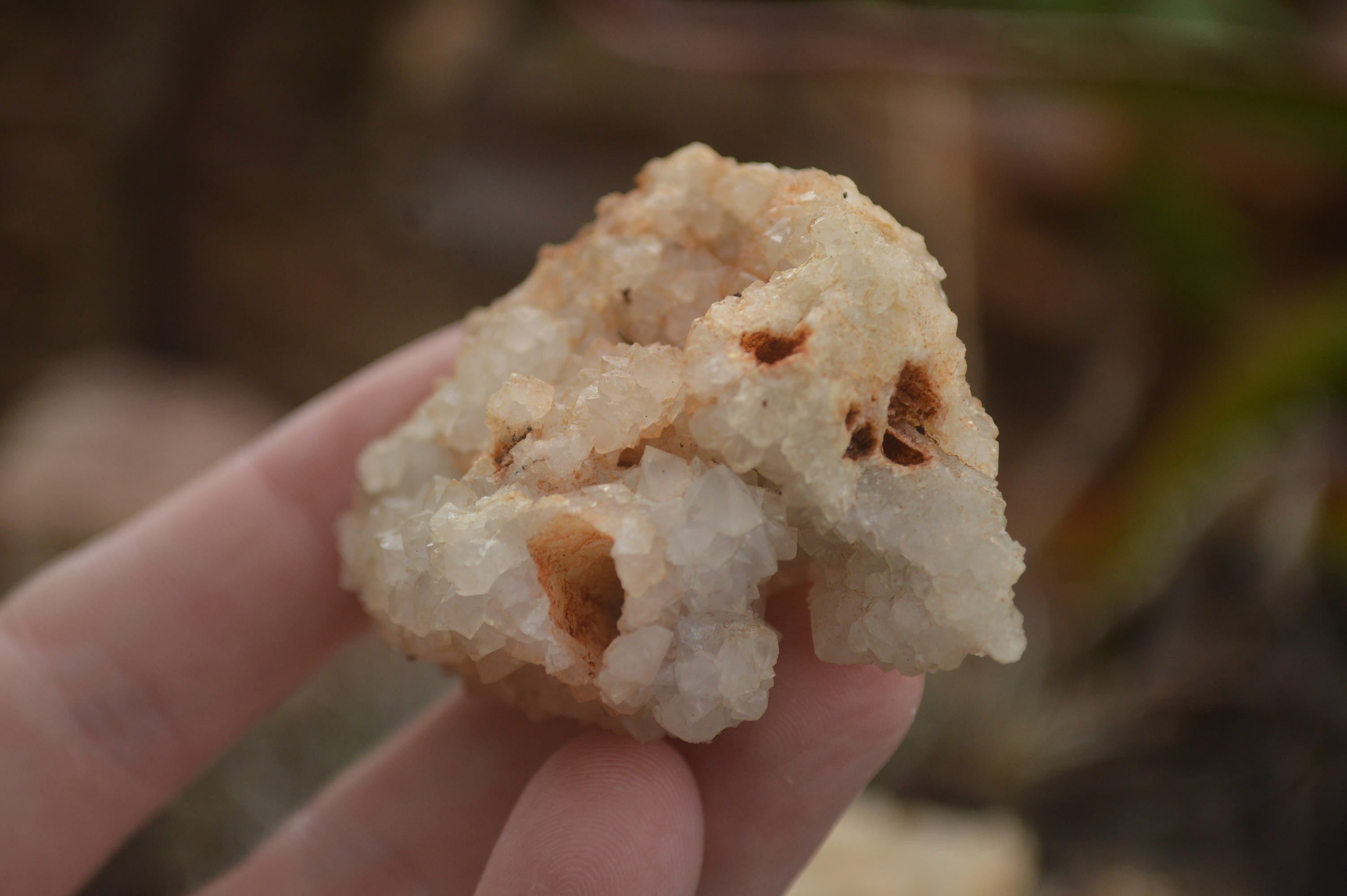 Natural Drusy Coated Mountain Quartz Specimens  x 18 From Alberts Mountain, Lesotho - TopRock
