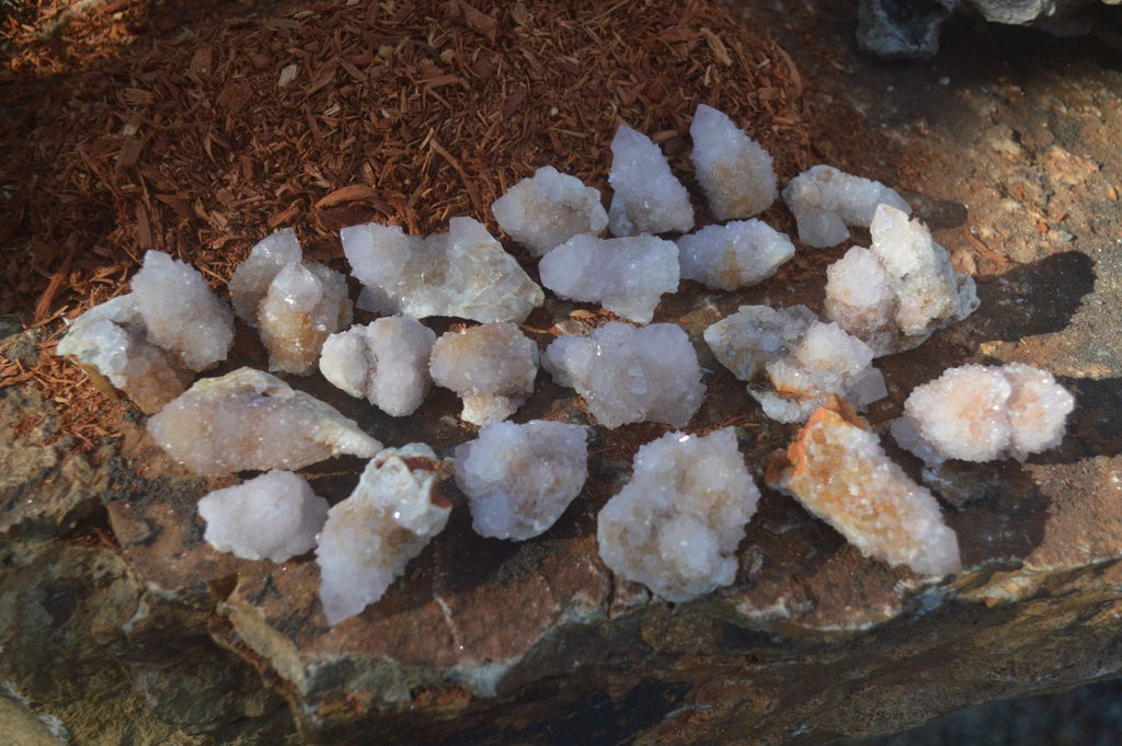 Natural Mixed Spirit Quartz Crystals & Clusters  x 35 From Boekenhouthoek, South Africa - Toprock Gemstones and Minerals 