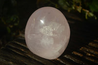Polished Pink Rose Quartz Standing Free Form & DT Point x 2 From Antsirabe, Madagascar - Toprock Gemstones and Minerals 