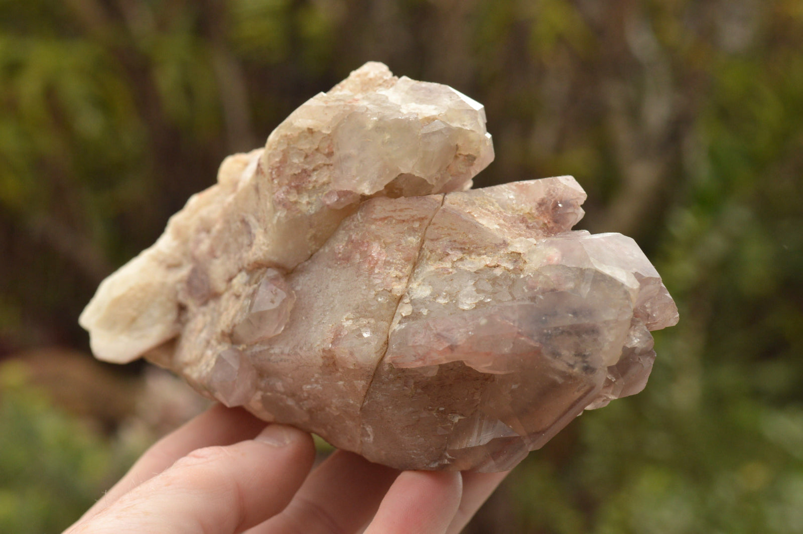 Natural Red Hematoid Phantom Quartz Crystals  x 4 From Karoi, Zimbabwe - TopRock