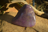 Polished Purple Stichtite & Serpentine Standing Free Form x 1 From Barberton, South Africa - Toprock Gemstones and Minerals 