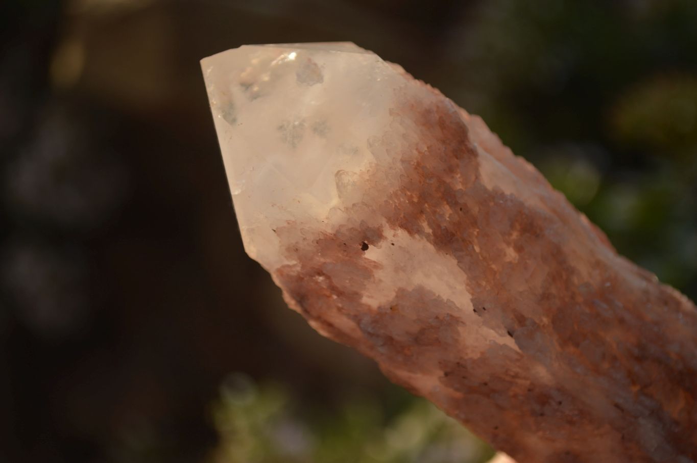 Natural Pink & Yellow Pineapple Candle Quartz Crystals x 6 From Madagascar - Toprock Gemstones and Minerals 