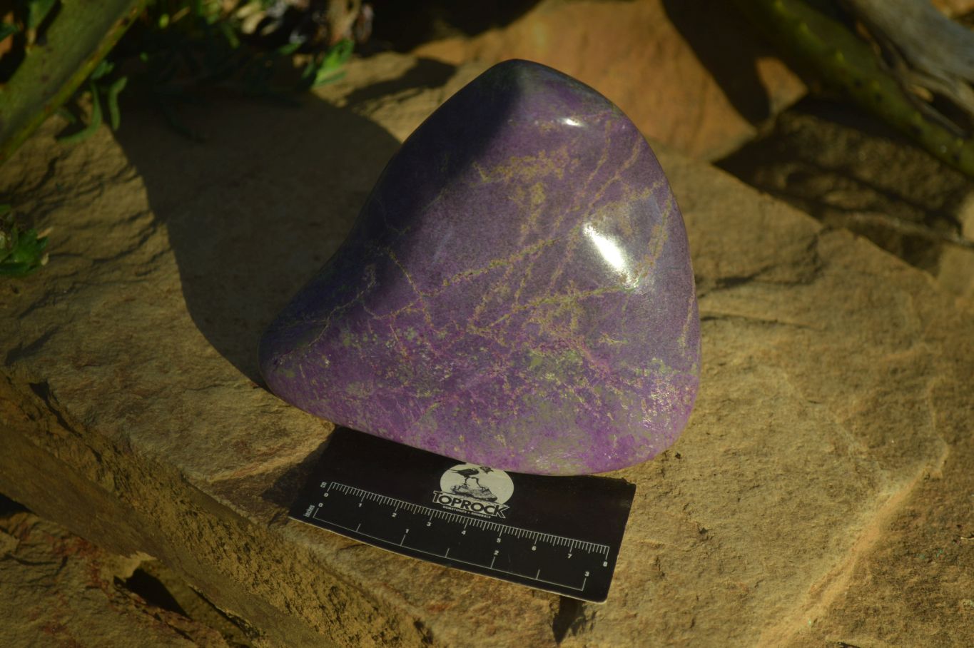 Polished Purple Stichtite & Serpentine Standing Free Form x 1 From Barberton, South Africa - Toprock Gemstones and Minerals 