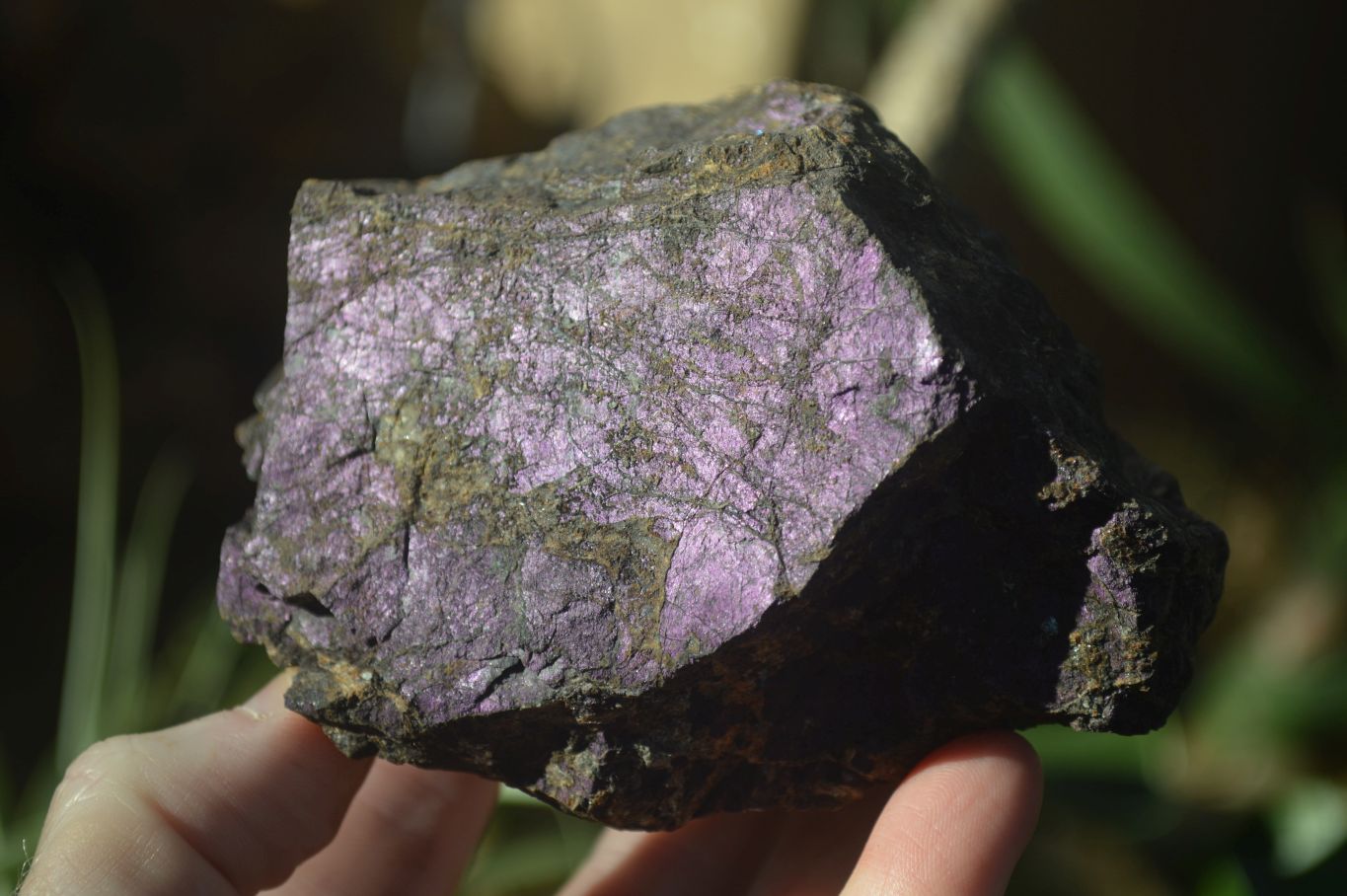 Natural Rough Metallic Purpurite Specimens  x 3 From Erongo, Namibia - Toprock Gemstones and Minerals 