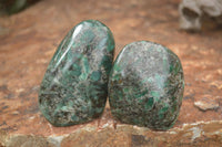Polished Emerald In Matrix Standing Free Forms x 4 From Sandawana, Zimbabwe - TopRock