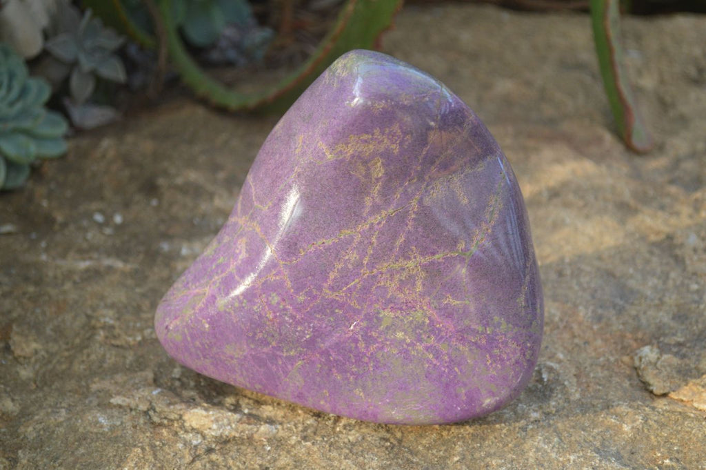 Polished Purple Stichtite & Serpentine Standing Free Form x 1 From Barberton, South Africa - Toprock Gemstones and Minerals 