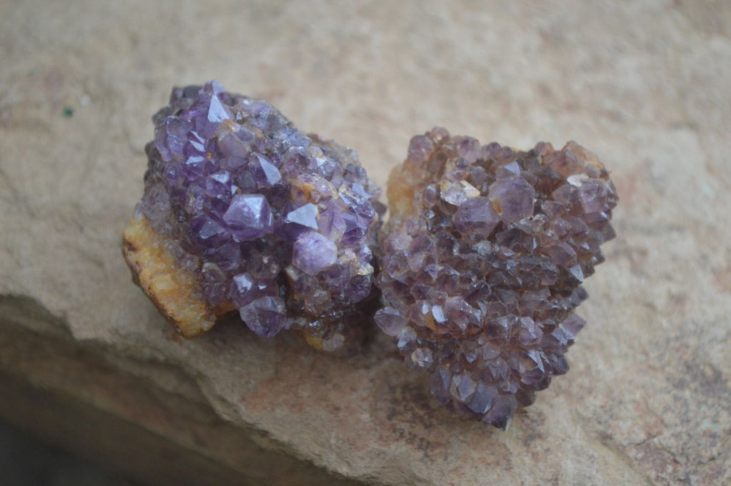 Natural Small Dark "Amethystos" Amethyst Clusters  x 35 From Kwaggafontein, South Africa - Toprock Gemstones and Minerals 