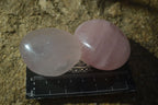 Polished Gemmy Pink Rose Quartz Palm Stones  x 12 From Madagascar - Toprock Gemstones and Minerals 