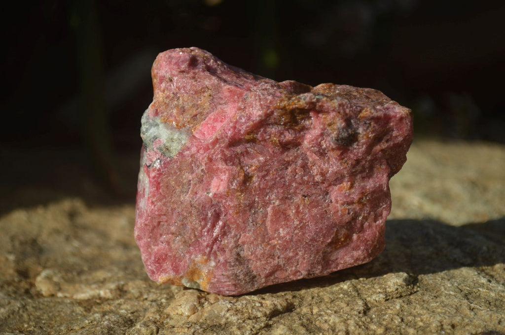 Natural Rough Red Rhodonite Specimens x 4 From Zimbabwe - Toprock Gemstones and Minerals 
