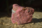 Natural Rough Red Rhodonite Specimens x 4 From Zimbabwe - Toprock Gemstones and Minerals 