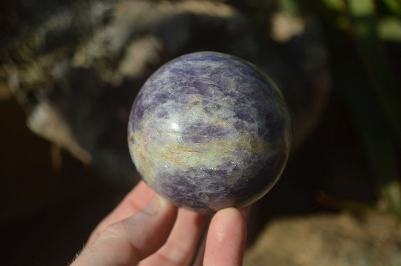 Polished Purple Lepidolite Spheres  x 6 From Zimbabwe - Toprock Gemstones and Minerals 