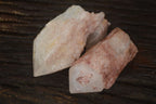Natural Pink & Yellow Pineapple Candle Quartz Crystals x 6 From Madagascar - Toprock Gemstones and Minerals 