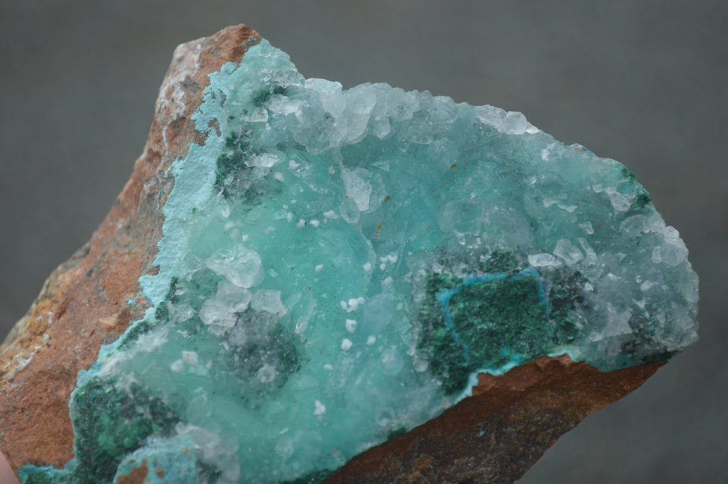 Natural Blue Drusy Chrysocolla Dolomite & Malachite Specimens  x 6 From Likasi, Congo - TopRock