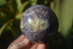 Polished Purple Lepidolite Spheres  x 6 From Zimbabwe - Toprock Gemstones and Minerals 